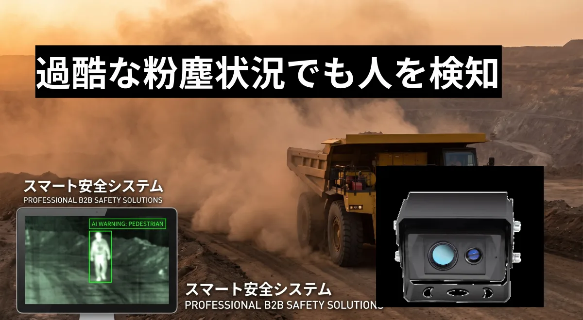 鉱山車両用サーマルカメラ|株式会社TCI|AI搭載