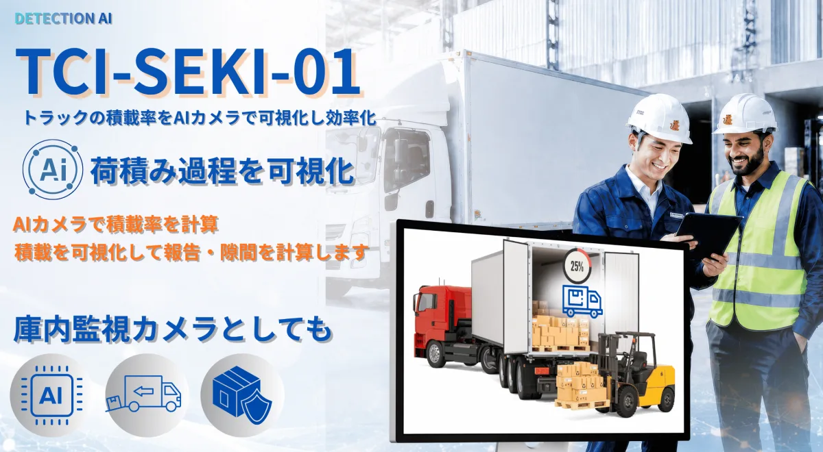 AI搭載 貨物コンテナ積載量計測カメラ TCI-SEKI-01（貨物積載率可視化カメラ）